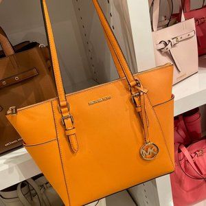 Michael kors purse Charlotte top zip tote bag mk